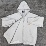 سیوشرت بالنسیاگا کاستوم زیپ‌دار طوسی | لش، سه‌نخ پنبه‌ای - Image 3