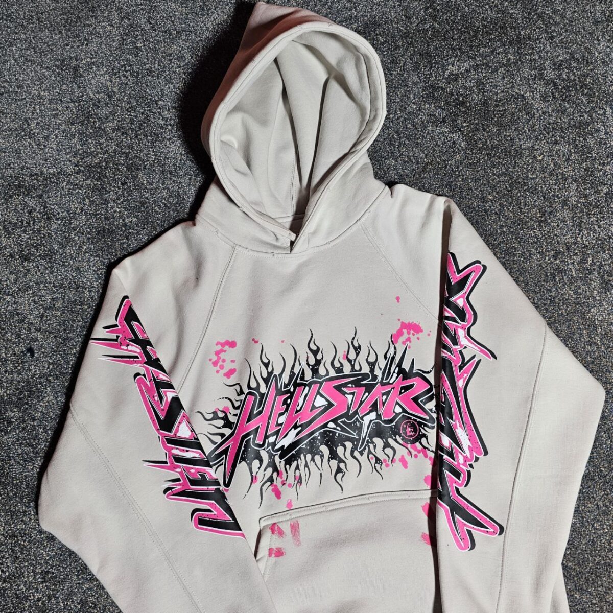 هودی هل‌استار لش یونیسکس | Hellstar Hoodie White - Image 4