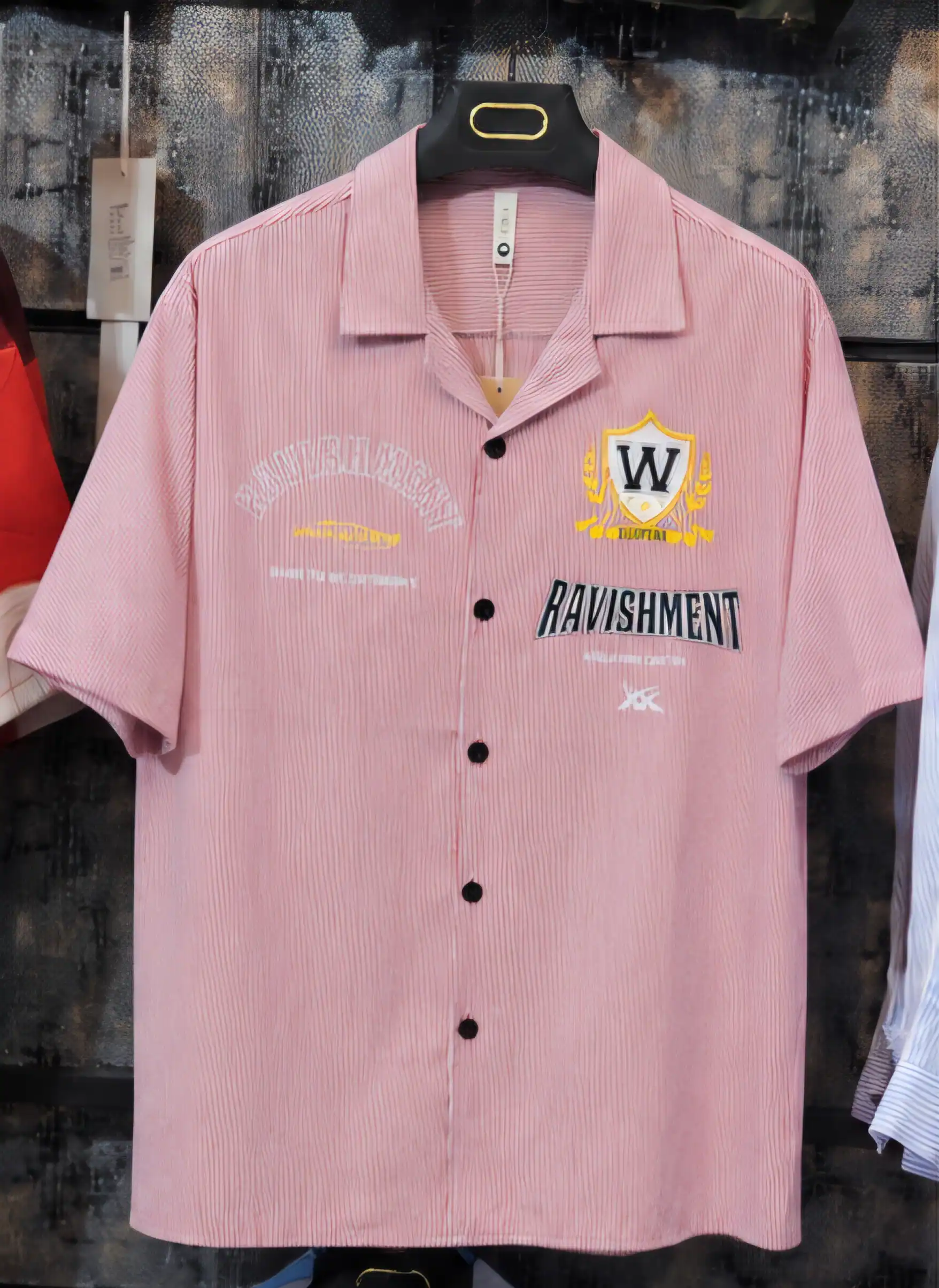 e6a962c2-cf19-4274-81c4-df69607d0a77 پیراهن آستین کوتاه راه راه مستر | پیراهن لش یقه انگلیسی پارچه دو نخ وارداتی - Image 1