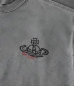 تیشرت مستر Vivienne Westwood طوسی | تیشرت لش یونیسکس طرح لوگو وست وود - Image 3