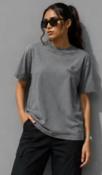 تیشرت مستر Vivienne Westwood طوسی | تیشرت لش یونیسکس طرح لوگو وست وود - Image 5